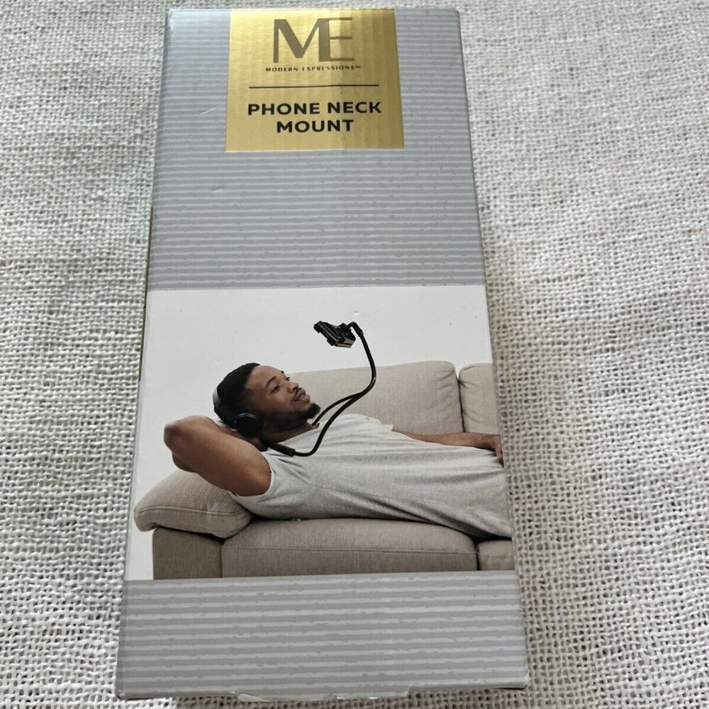 Modern Expression Phone Neck Mount Black NEW Rotates 360 - Soft Neck Cushion